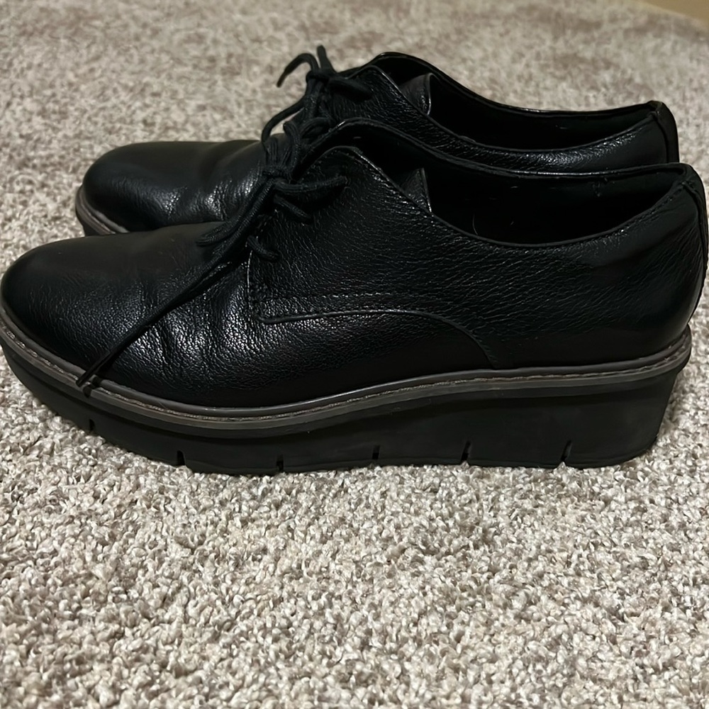 Clarks Platform Oxford Shoes